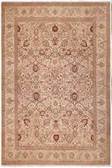 handmade Traditional Kafkaz Gold Lt. Tan Hand Knotted RECTANGLE 100% WOOL area rug 9'X12'