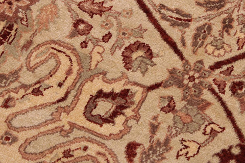 handmade Traditional  Tan Lt. Tan Hand Knotted RECTANGLE 100% WOOL area rug 9'X12'