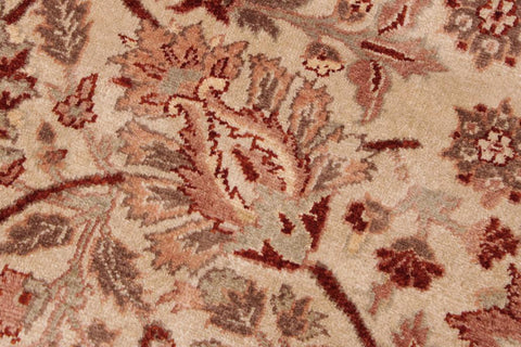 handmade Traditional  Tan Lt. Tan Hand Knotted RECTANGLE 100% WOOL area rug 9'X12'