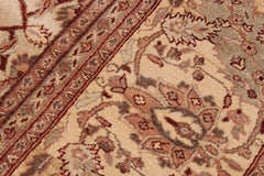 handmade Traditional  Tan Lt. Tan Hand Knotted RECTANGLE 100% WOOL area rug 9'X12'