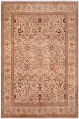 handmade Traditional  Tan Lt. Tan Hand Knotted RECTANGLE 100% WOOL area rug 9'X12'
