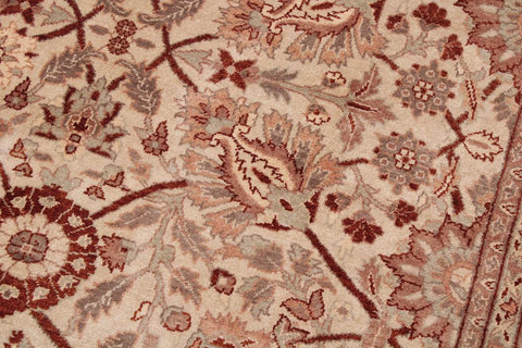 handmade Traditional  Ivory Copper Hand Knotted RECTANGLE 100% WOOL area rug 9'X12'