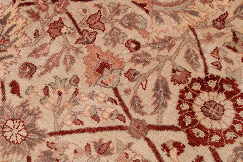 handmade Traditional  Ivory Copper Hand Knotted RECTANGLE 100% WOOL area rug 9' x 12'