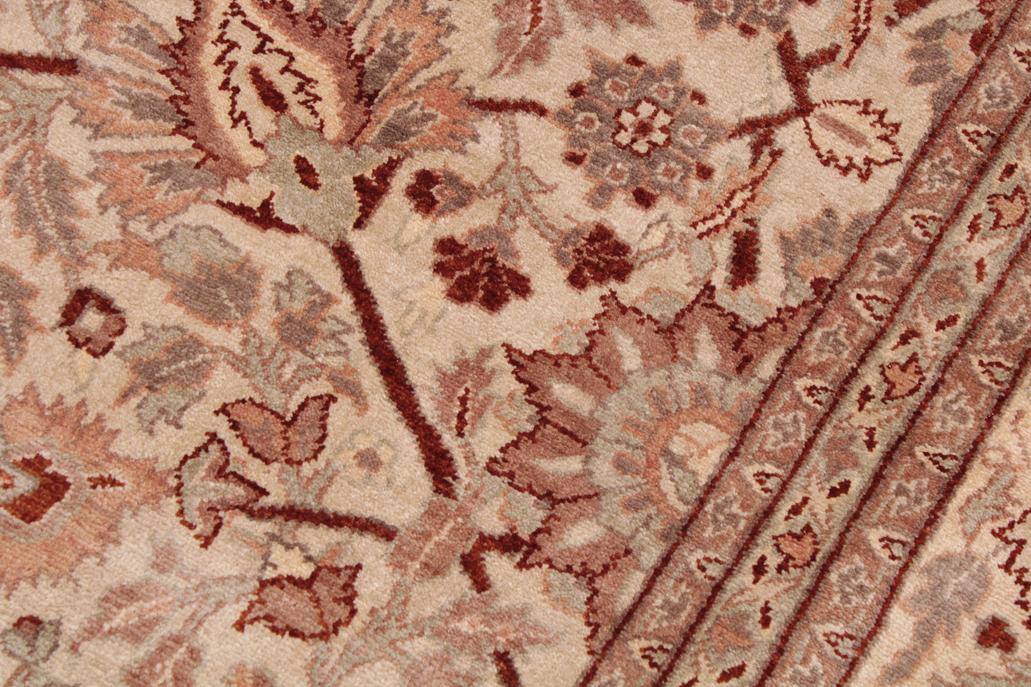 handmade Traditional  Ivory Copper Hand Knotted RECTANGLE 100% WOOL area rug 9'X12'