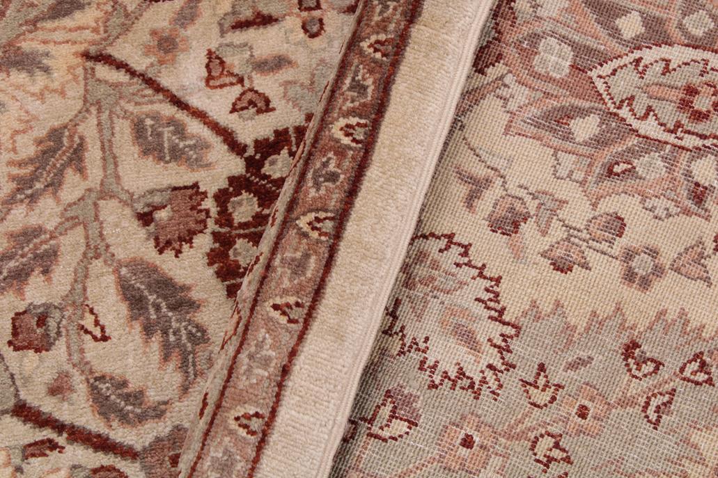 handmade Traditional  Ivory Copper Hand Knotted RECTANGLE 100% WOOL area rug 9'X12'