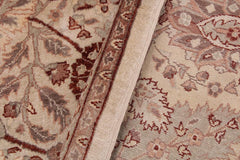 handmade Traditional  Ivory Copper Hand Knotted RECTANGLE 100% WOOL area rug 9'X12'