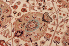 handmade Traditional  Beige Copper Hand Knotted RECTANGLE 100% WOOL area rug 9'X12'