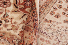 handmade Traditional  Beige Copper Hand Knotted RECTANGLE 100% WOOL area rug 9'X12'