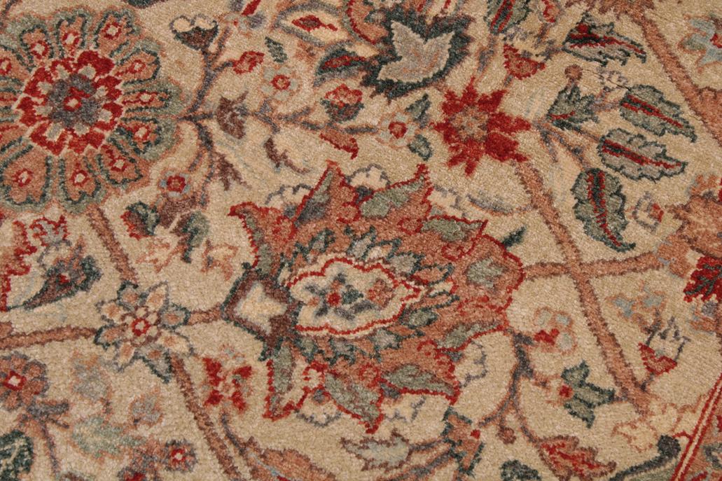 handmade Traditional Design Beige Tan Hand Knotted RECTANGLE 100% WOOL area rug 9'X12'