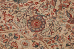 handmade Traditional Design Beige Tan Hand Knotted RECTANGLE 100% WOOL area rug 9'X12'