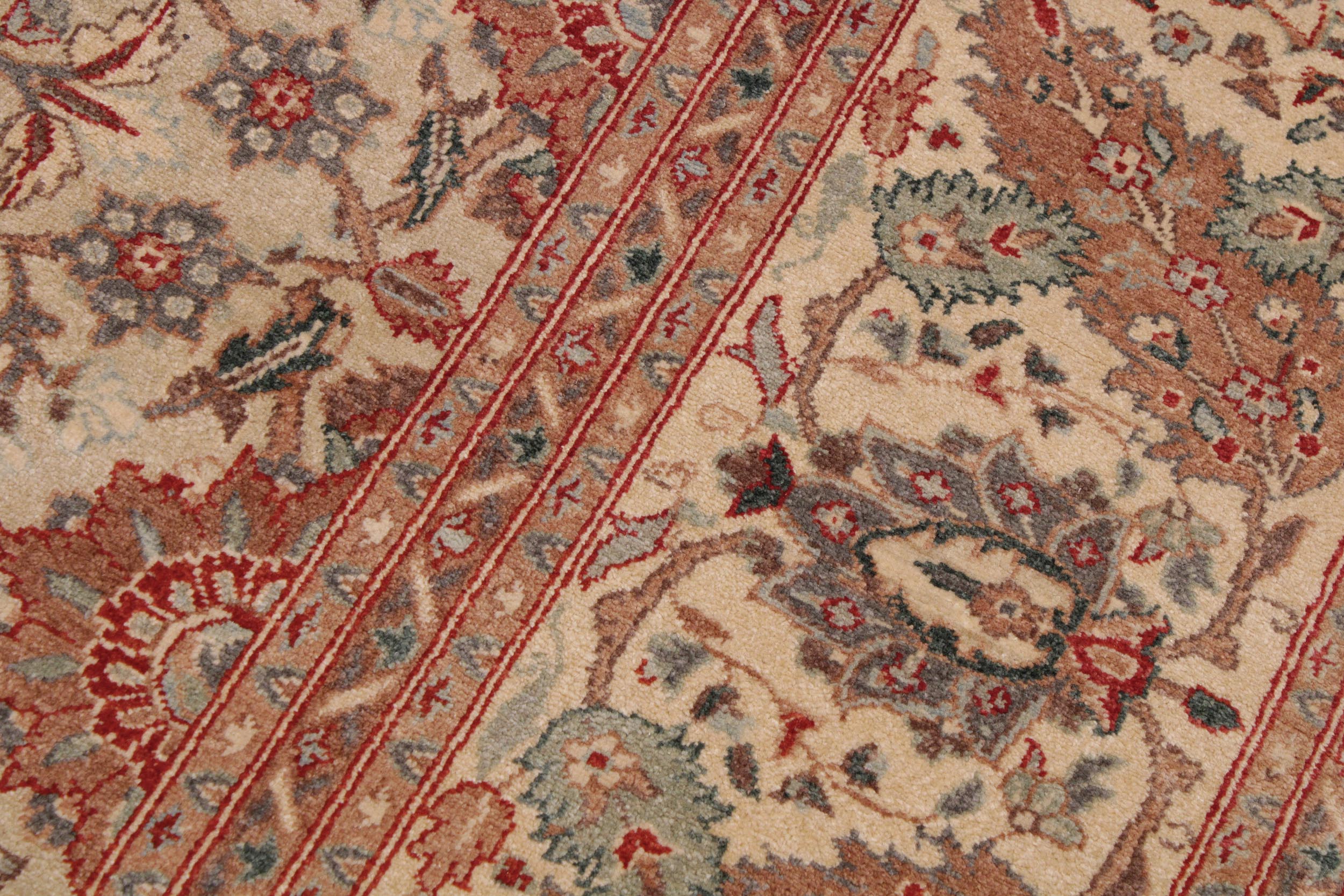 handmade Traditional Design Beige Tan Hand Knotted RECTANGLE 100% WOOL area rug 9' x 12'