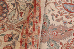 handmade Traditional Design Beige Tan Hand Knotted RECTANGLE 100% WOOL area rug 9'X12'