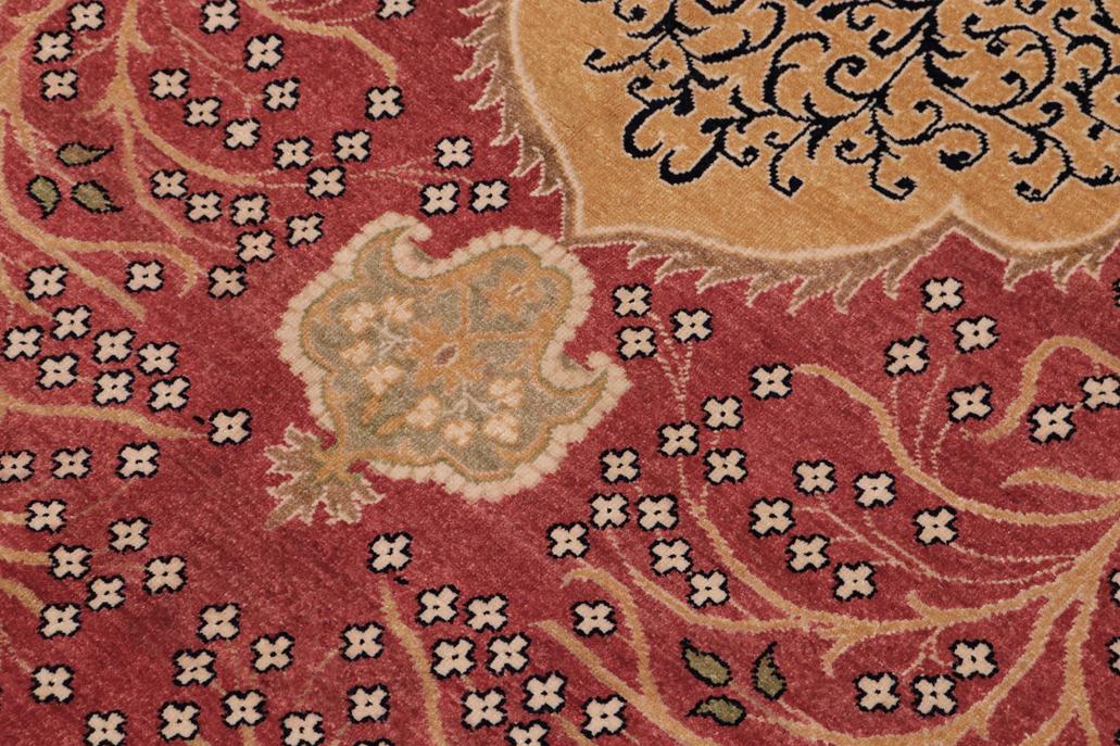 handmade Traditional Design Red Beige Hand Knotted RECTANGLE 100% WOOL area rug 9'X12'