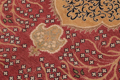 handmade Traditional Design Red Beige Hand Knotted RECTANGLE 100% WOOL area rug 9'X12'