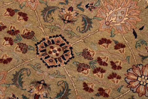 handmade Traditional Design Lt. Green Drk. Blue Hand Knotted RECTANGLE 100% WOOL area rug 9' x 12'