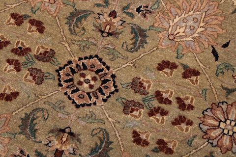 handmade Traditional Design Lt. Green Drk. Blue Hand Knotted RECTANGLE 100% WOOL area rug 9'X12'