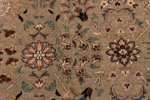 handmade Traditional Design Lt. Green Drk. Blue Hand Knotted RECTANGLE 100% WOOL area rug 9'X12'