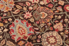 handmade Traditional  Beige Brown Hand Knotted RECTANGLE 100% WOOL area rug 9'X12'