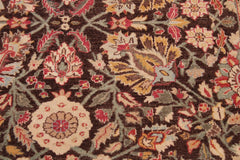 handmade Traditional  Beige Brown Hand Knotted RECTANGLE 100% WOOL area rug 9'X12'