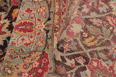 handmade Traditional  Beige Brown Hand Knotted RECTANGLE 100% WOOL area rug 9'X12'