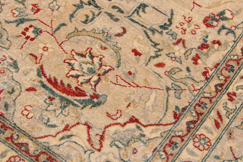 handmade Traditional Design Lt. Gray Lt. Gray Hand Knotted RECTANGLE 100% WOOL area rug 9'X12'