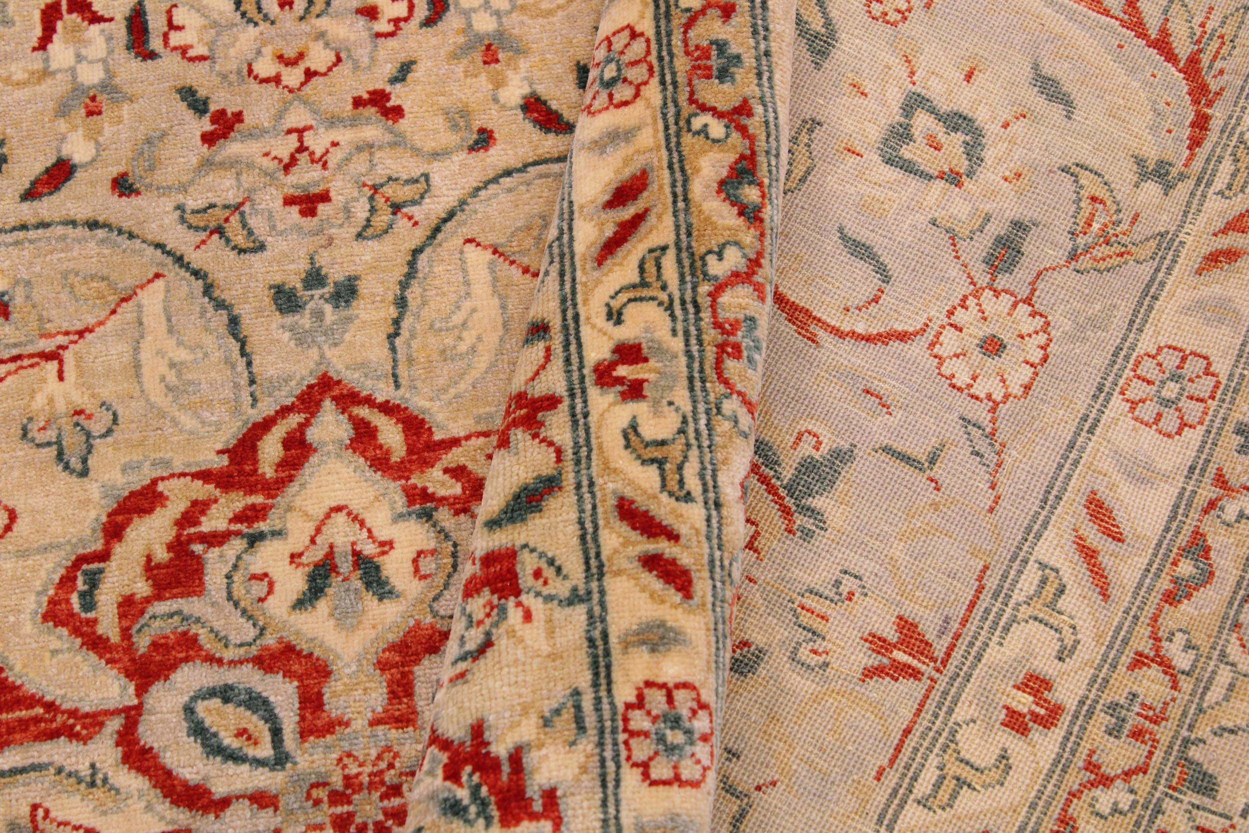 handmade Transitional Design Lt. Gray Lt. Gray Hand Knotted RECTANGLE 100% WOOL area rug 9' x 12'