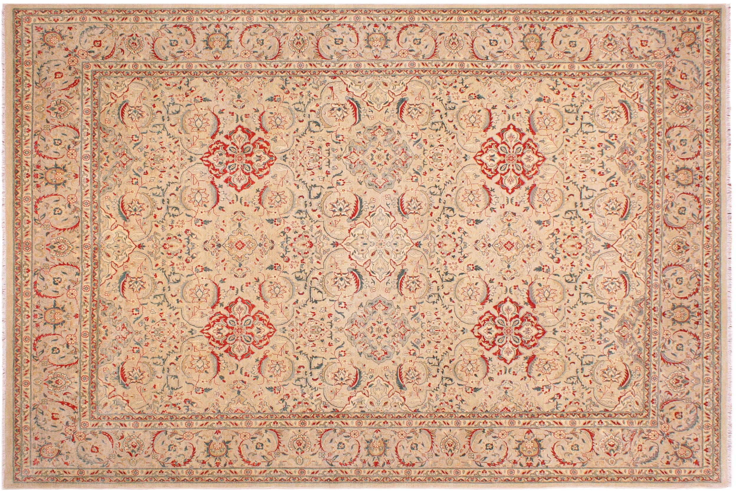 handmade Transitional Design Lt. Gray Lt. Gray Hand Knotted RECTANGLE 100% WOOL area rug 9' x 12'