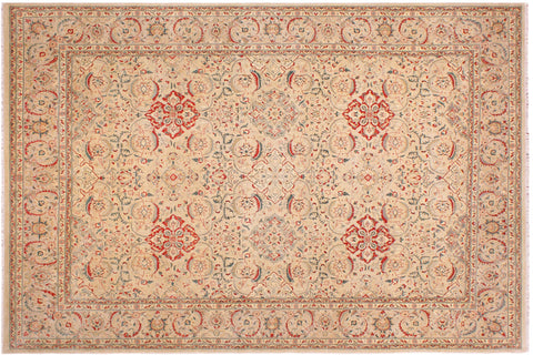 handmade Transitional Design Lt. Gray Lt. Gray Hand Knotted RECTANGLE 100% WOOL area rug 9' x 12'
