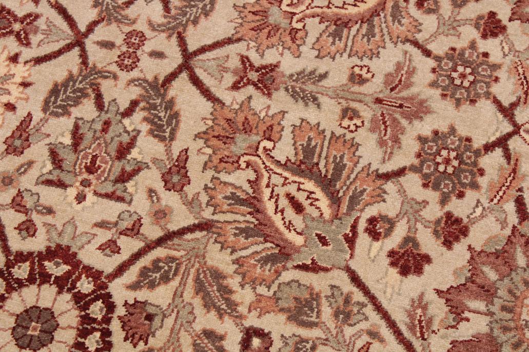 handmade Traditional  Lt. Tan Beige Hand Knotted RECTANGLE 100% WOOL area rug 9' x 12'