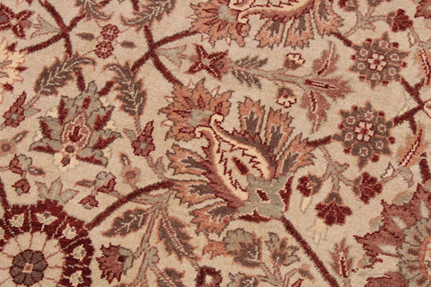 handmade Traditional  Lt. Tan Beige Hand Knotted RECTANGLE 100% WOOL area rug 9' x 12'