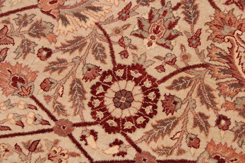 handmade Traditional  Lt. Tan Beige Hand Knotted RECTANGLE 100% WOOL area rug 9' x 12'
