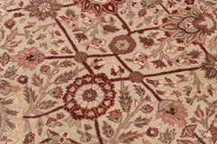 handmade Transitional  Lt. Tan Beige Hand Knotted RECTANGLE 100% WOOL area rug 9'X12'