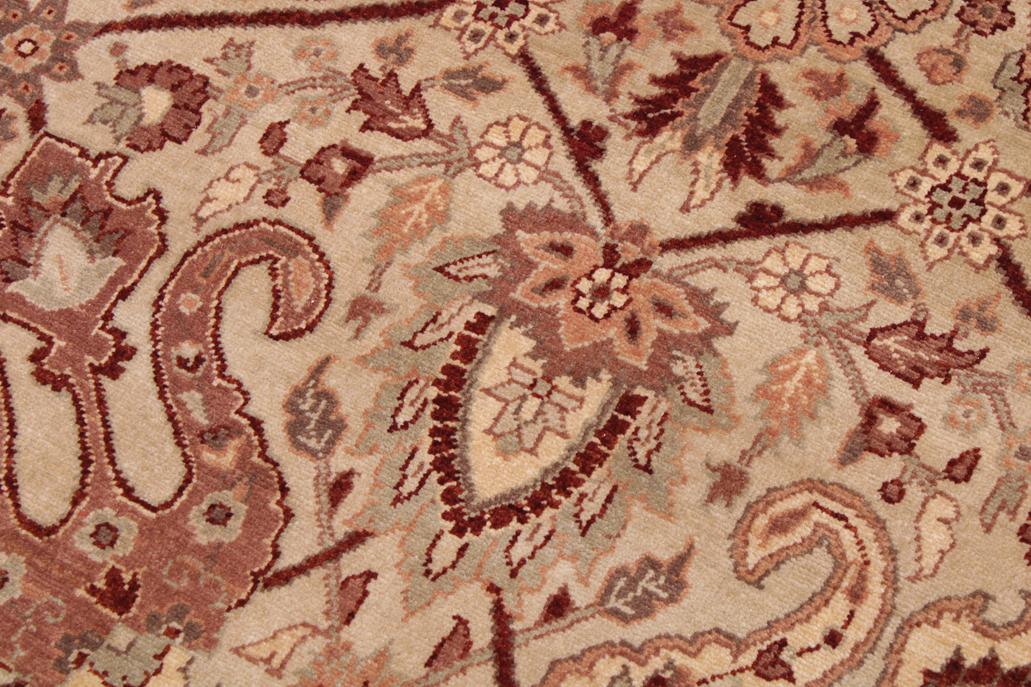 handmade Transitional  Lt. Tan Beige Hand Knotted RECTANGLE 100% WOOL area rug 9'X12'