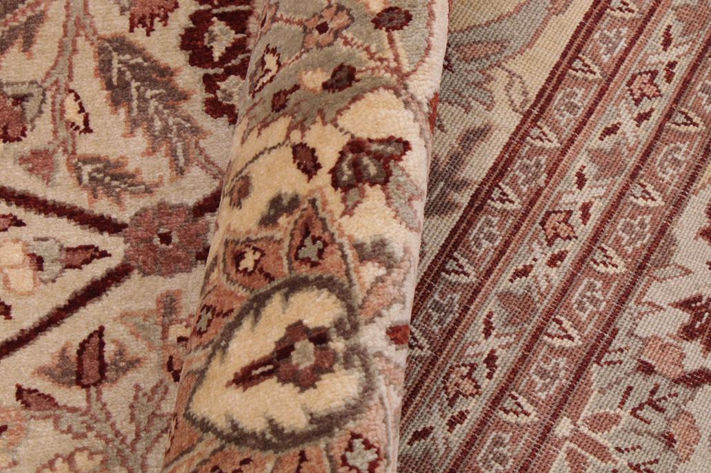 handmade Transitional  Lt. Tan Beige Hand Knotted RECTANGLE 100% WOOL area rug 9'X12'