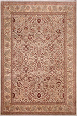 handmade Transitional  Lt. Tan Beige Hand Knotted RECTANGLE 100% WOOL area rug 9'X12'