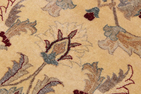 handmade Traditional  Lt. Gold Lt. Brown Hand Knotted RECTANGLE 100% WOOL area rug 9'X12'