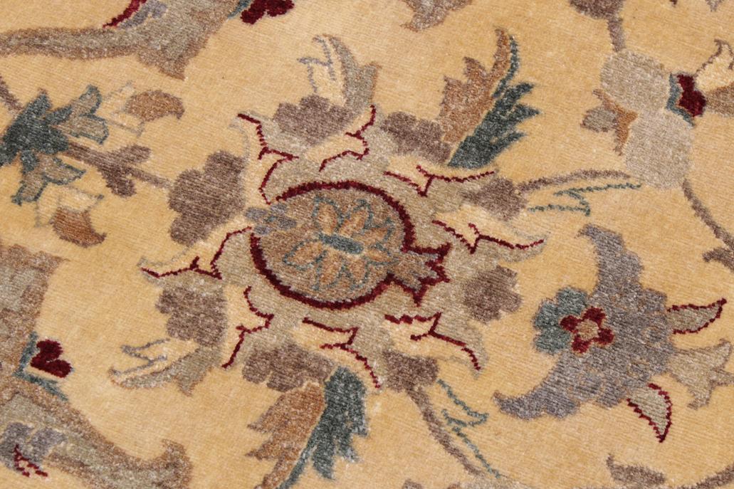 handmade Traditional  Lt. Gold Lt. Brown Hand Knotted RECTANGLE 100% WOOL area rug 9'X12'