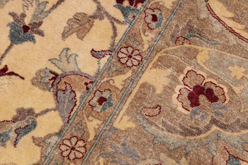 handmade Traditional  Lt. Gold Lt. Brown Hand Knotted RECTANGLE 100% WOOL area rug 9'X12'