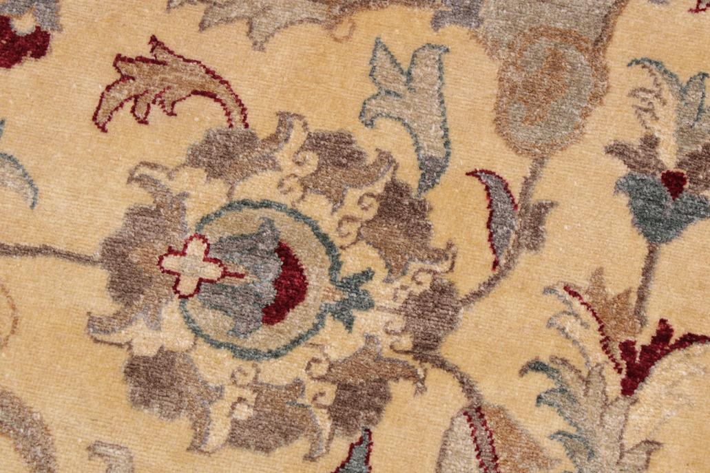 handmade Traditional  Lt. Gold Lt. Brown Hand Knotted RECTANGLE 100% WOOL area rug 9'X12'