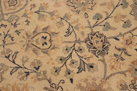 handmade Traditional Kafkaz Beige Blue Hand Knotted RECTANGLE 100% WOOL area rug 9x12