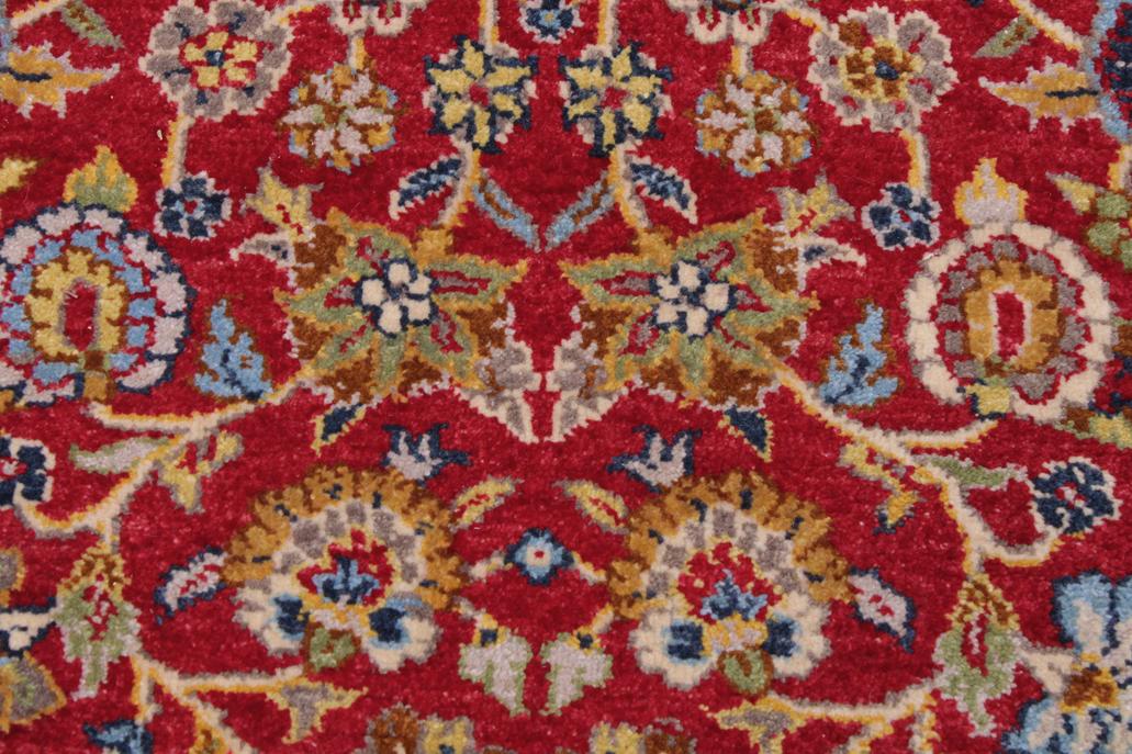 handmade Transitional Design Red Teal Hand Knotted RECTANGLE 100% WOOL area rug 9'X12'