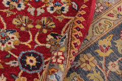 handmade Transitional Design Red Teal Hand Knotted RECTANGLE 100% WOOL area rug 9'X12'