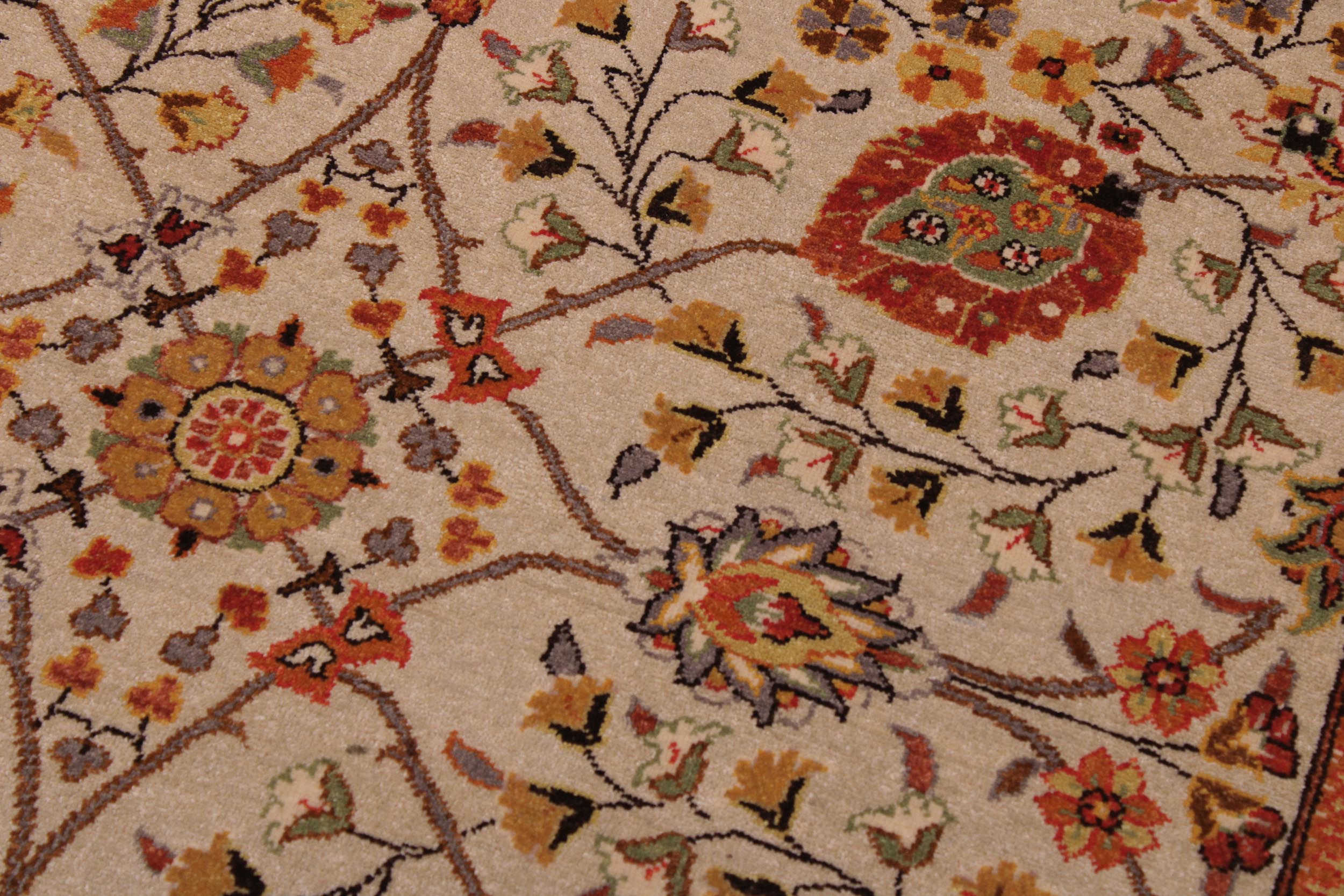 handmade Traditional  Lt. Tan Brown Hand Knotted RECTANGLE 100% WOOL area rug 9' x 12'