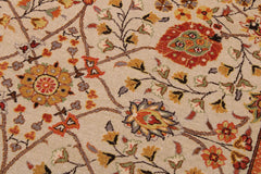 handmade Traditional  Lt. Tan Brown Hand Knotted RECTANGLE 100% WOOL area rug 9'X12'