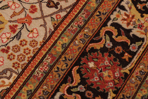 handmade Traditional  Lt. Tan Brown Hand Knotted RECTANGLE 100% WOOL area rug 9' x 12'