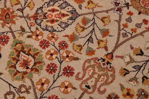 handmade Traditional  Lt. Tan Brown Hand Knotted RECTANGLE 100% WOOL area rug 9' x 12'