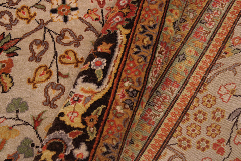handmade Traditional  Lt. Tan Brown Hand Knotted RECTANGLE 100% WOOL area rug 9' x 12'