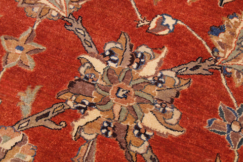 handmade Traditional  Rust Lt. Brown Hand Knotted RECTANGLE 100% WOOL area rug 9' x 12'