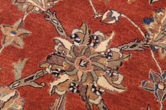 handmade Traditional  Rust Lt. Brown Hand Knotted RECTANGLE 100% WOOL area rug 9'X12'