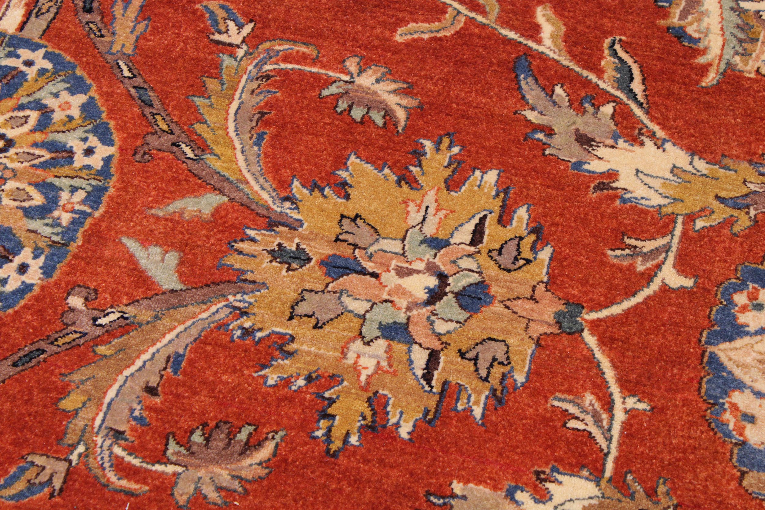 handmade Traditional  Rust Lt. Brown Hand Knotted RECTANGLE 100% WOOL area rug 9' x 12'